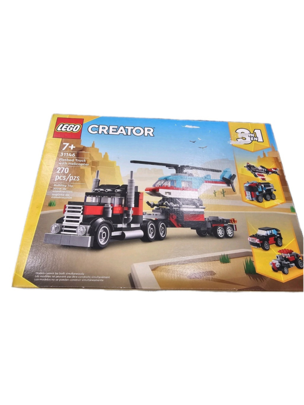 LEGO® Creator Flatbed Truck With Helicopter Building Set 31146 NEW IN STOCK